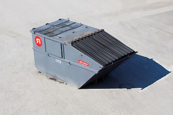 Lukket Liftcontainer 8-10 m3